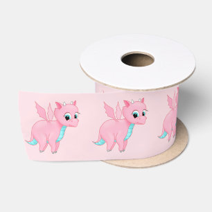 Cute Baby roze draak Lint