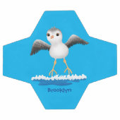 Cute baby sandpiper cartoon illustratie voetbal (Enkel)