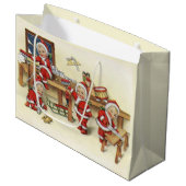 Cute Baby Santa Illustration Large Cadeautasje (Voorkant Gekanteld)