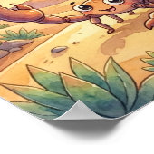 Cute Baby Scorpio Zodiac Wall Art Poster (Coin)