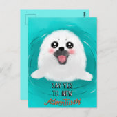 Cute Baby Seal Briefkaart (Voorkant / Achterkant)