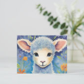 Cute Baby Sheep Briefkaart (Staand voorkant)