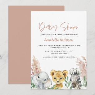 Cute baby shower animal covid mask