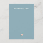 Cute Baby shower de lapin rose bleu Merci (Dos)