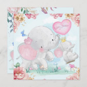 Cute Baby shower Feestdagenkaart (Voorkant / Achterkant)