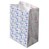 Cute Baby Shower Gift Bag Medium Cadeauzakje (Achterkant Gekanteld)