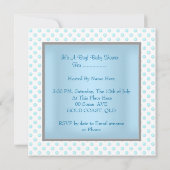 Cute Baby Shower Kaart (Achterkant)