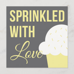 Cute Baby shower Met liefde besproeid Kaart