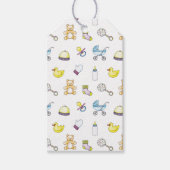 Cute baby shower patroon cadeaulabel (Voorkant)