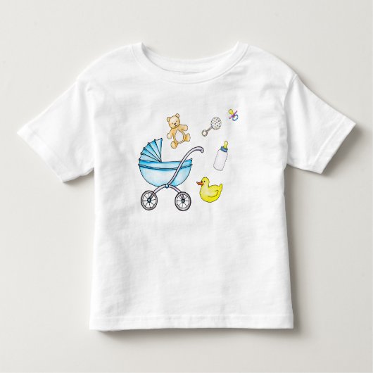 Cute baby shower patroon kinder shirts (Voorkant)