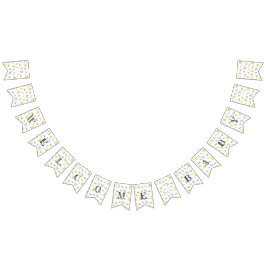 Cute baby shower patroon vlaggetjes