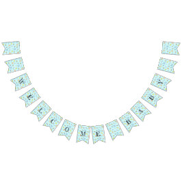 Cute baby shower patroon vlaggetjes