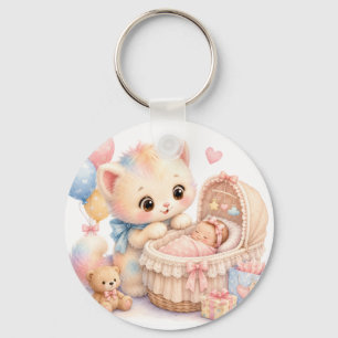Cute Baby Shower Sleutelhanger   Tumble Waterverf