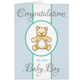 Cute baby shower teddy