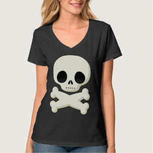 Cute Baby Skull en Cross Botten shirt
