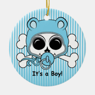 Cute Baby Skull Keramisch Ornament