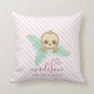 Cute Baby Sloth Baby Birth Stats Sierkussen