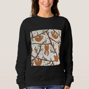 Cute Baby Sloth met mam Scoop Trui