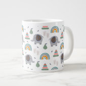 Cute Baby Speelgoed Pattern Extra Grote Beker (Voorkant rechts)