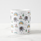 Cute Baby Speelgoed Pattern Extra Grote Beker (Voorkant)