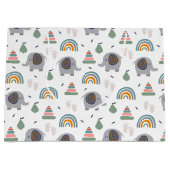 Cute Baby Speelgoed Pattern Groot Cadeauzakje (Voorkant)