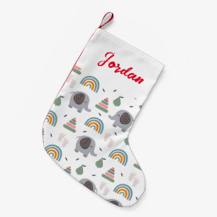 Cute Baby Speelgoed Pattern Kleine Kerstsok
