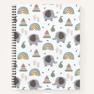 Cute Baby Speelgoed Pattern Notitieboek