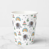 Cute Baby Speelgoed Pattern Papieren Bekers (Links)