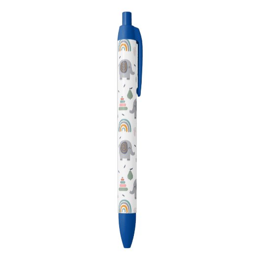 Cute Baby Speelgoed Pattern Zwarte Inkt Pen (Achterkant (Verticaal))