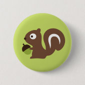 Cute Baby Squirrel Design Ronde Button 5,7 Cm (Voorkant)