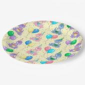 Cute Baby T-Rex Dinosaur Birthday Papieren Bordje (Gekanteld)