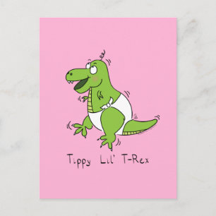 Cute Baby T-Rex Dinosaur Kinderen Briefkaart