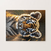 Cute Baby Tiger Cub Legpuzzel (Horizontaal)