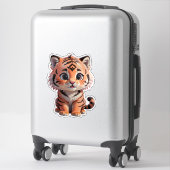 Cute Baby Tiger Sticker (Koffer)
