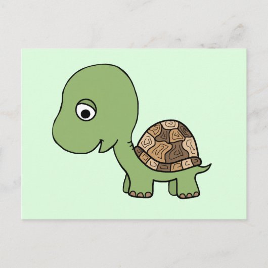 Cute Baby Tortoise Briefkaart (Voorkant)