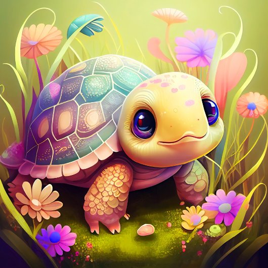 Cute Baby Turtle Jigzaag Puzzle Legpuzzel