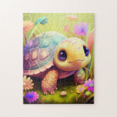 Cute Baby Turtle Jigzaag Puzzle Legpuzzel (Verticaal)