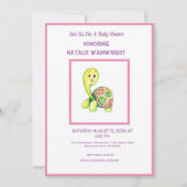 Cute Baby Turtle Shower Invitation (Devant)