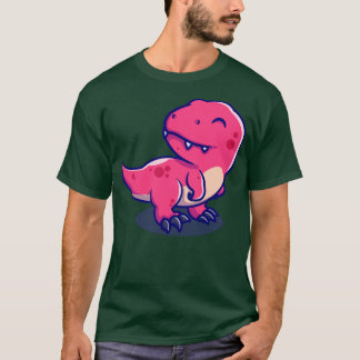 Cute Baby Tyrannosaurus Cartoon T-shirt