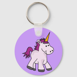 Cute Baby Unicorn Cartoon Sleutelhanger