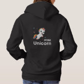 Cute baby unicorn Modern Hoodie (Achterkant)