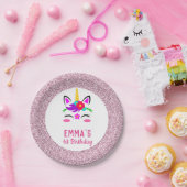 Cute Baby Unicorn Paper Bord (Feest)