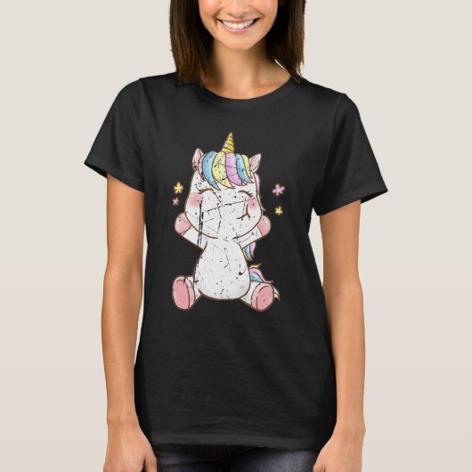 Cute Baby Unicorn Unicorns Magical Creatcans T-shirt (Voorkant)