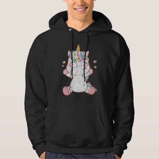Cute Baby Unicorn Unicorns Magical Creature Fans Hoodie (Voorkant)