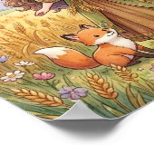 Cute Baby Virgo Zodiac Wall Art Poster (Coin)