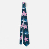 Cute Baby Whale and Starfish Pattern Stropdas (Achterkant)