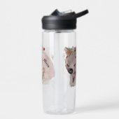 Cute Baby Wombat Gold Speckle Custom Name Waterfles (Links)