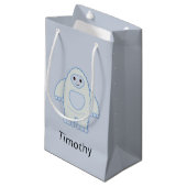 Cute Baby Yeti Klein Cadeauzakje (Voorkant Gekanteld)