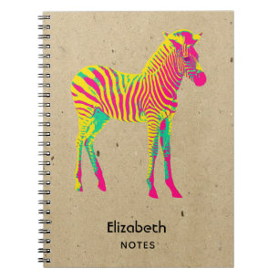 Cute Baby Zebra Colorful Notitieboek