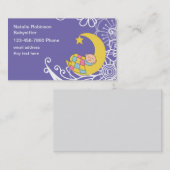 Cute Babysitter Thème Carte de visite Design (Devant / Derrière)